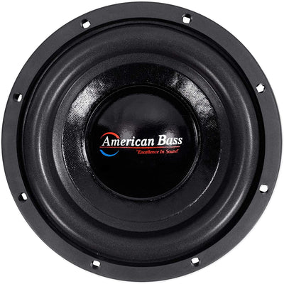 American Bass XD 844 8 Inch Dual 600 Watt Subwoofer Speaker with Enclosure Box - VMInnovations