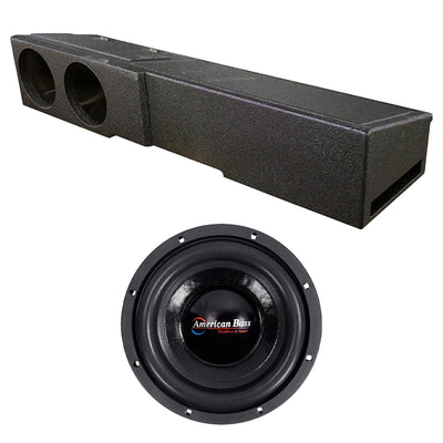 American Bass XD 844 8 Inch Dual 600 Watt Subwoofer Speaker with Enclosure Box - VMInnovations