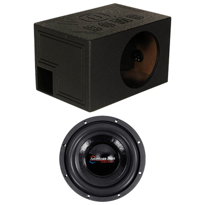 American Bass XD 844 8 Inch Dual 600 Watt Subwoofer Speaker with Enclosure Box
