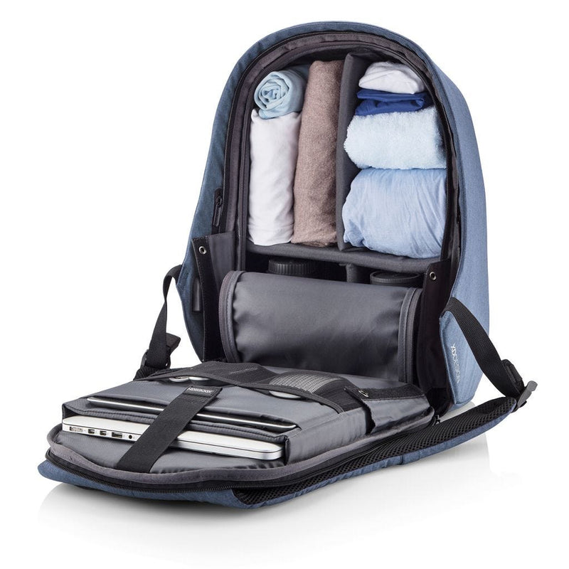 XD Design Bobby Hero Anti Theft Travel Laptop Backpack w/ USB Port, Light Blue