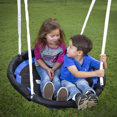 XDP Recreation G Series Surf N Swingin Plus Swing Set w/ LED Rainbow Swing, Blue