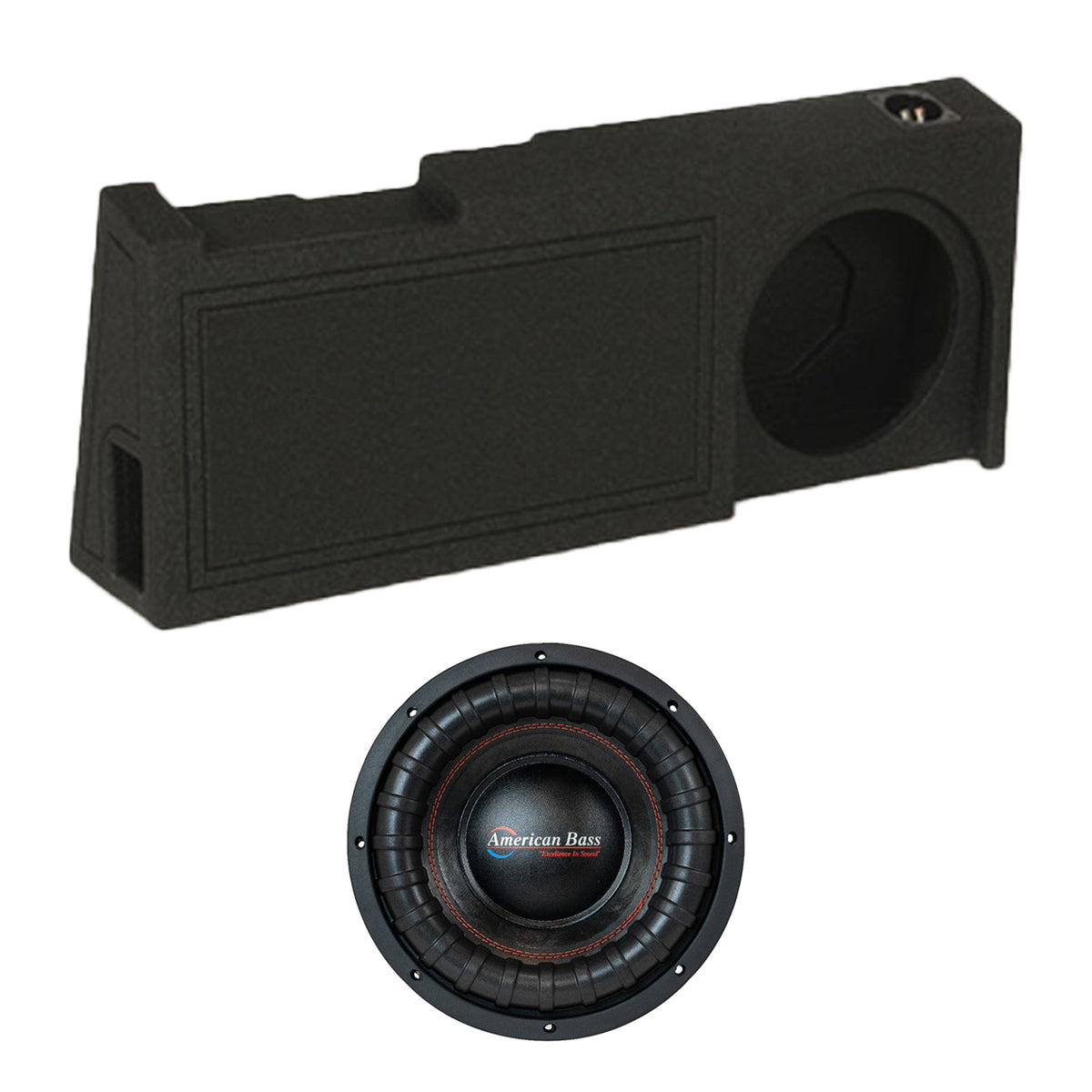 American Bass XFL 1044 10 Inch 2000 Watt Subwoofer Speaker with GM Chevy Enclosure