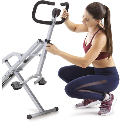 Marcy Fitness XJ-6334 Squat Rider Machine Bench for Glutes and Quads