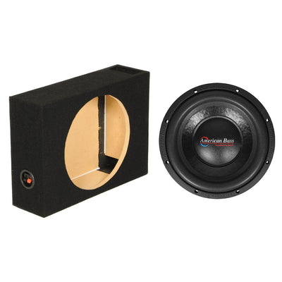 American Bass XO 1044 10 Inch 600 Watt Subwoofer Speaker with Vented Enclosure