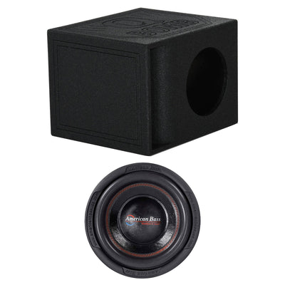 American Bass XR 12 D4 12 Inch 2400 Watt Subwoofer Speaker with Enclosure Box - VMInnovations