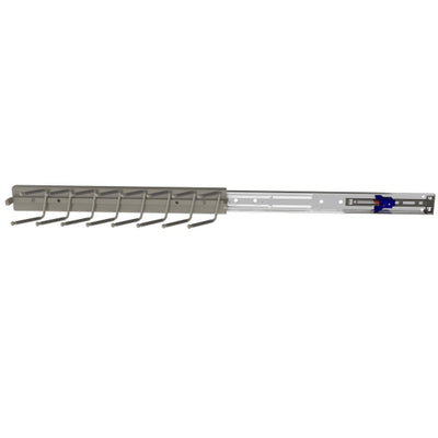 Rev-A-Shelf Sidelines TRCPOSL-14-SN-1 14 Inch Pop-Out Tie Rack, Satin Nickel