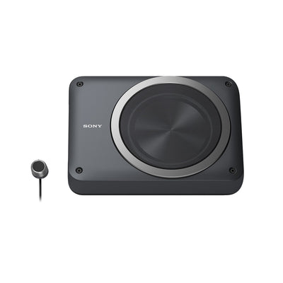 Sony XSAW8 8 Inch Shallow Compact Powered Car Marine Audio Aluminum Subwoofer