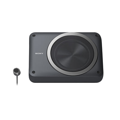 Sony 8 Inch Compact Powered Subwoofer & Soundstorm 8 Gauge Amplifier Wiring Kit - VMInnovations