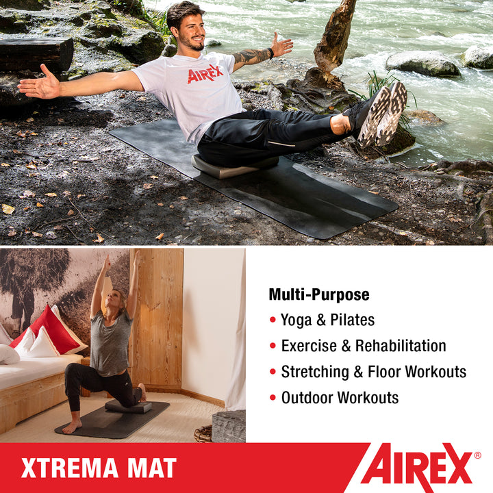 Airex 180 Closed Cell Foam Fitness Mat for Yoga, Pilates, and More, Black (Used)