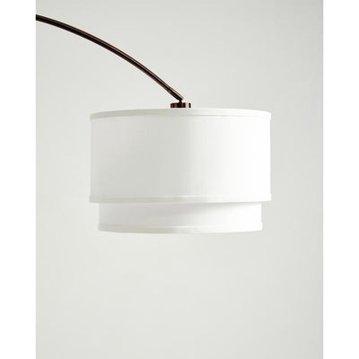 Brightech Mason Arc Floor Lamp with Shade & LED Light Bulb, Bronze (For Parts)