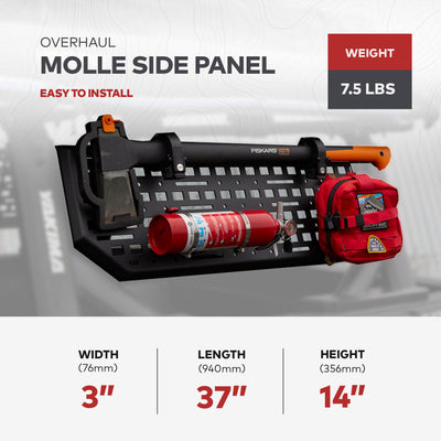 Yakima Short Powder Coated Aluminum Molle Side Panel for OverHaul HD (Open Box) - VMInnovations