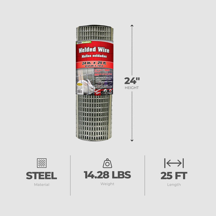 YardGard 14 Gauge Galvanized Welded Wire Fence for Lawn and Plant Care (Used)