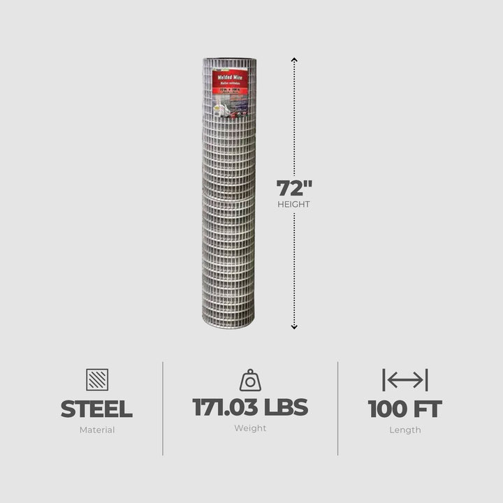 YardGard 14 Gauge Galvanized Welded Wire Fence for Lawn and Plant Care Products