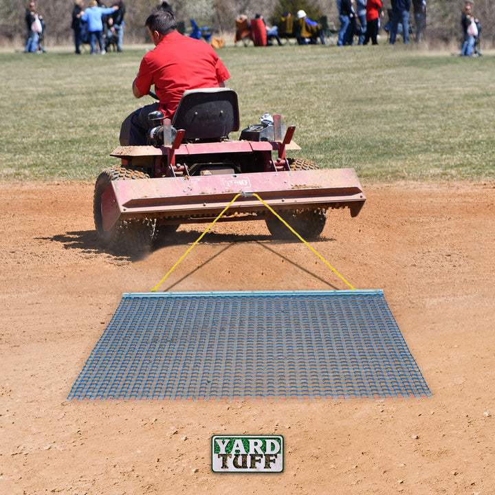 Yard Tuff ATV/UTV 5' x 3' Zinc Plated Field Surface Leveling Drag Mat (2 Pack)