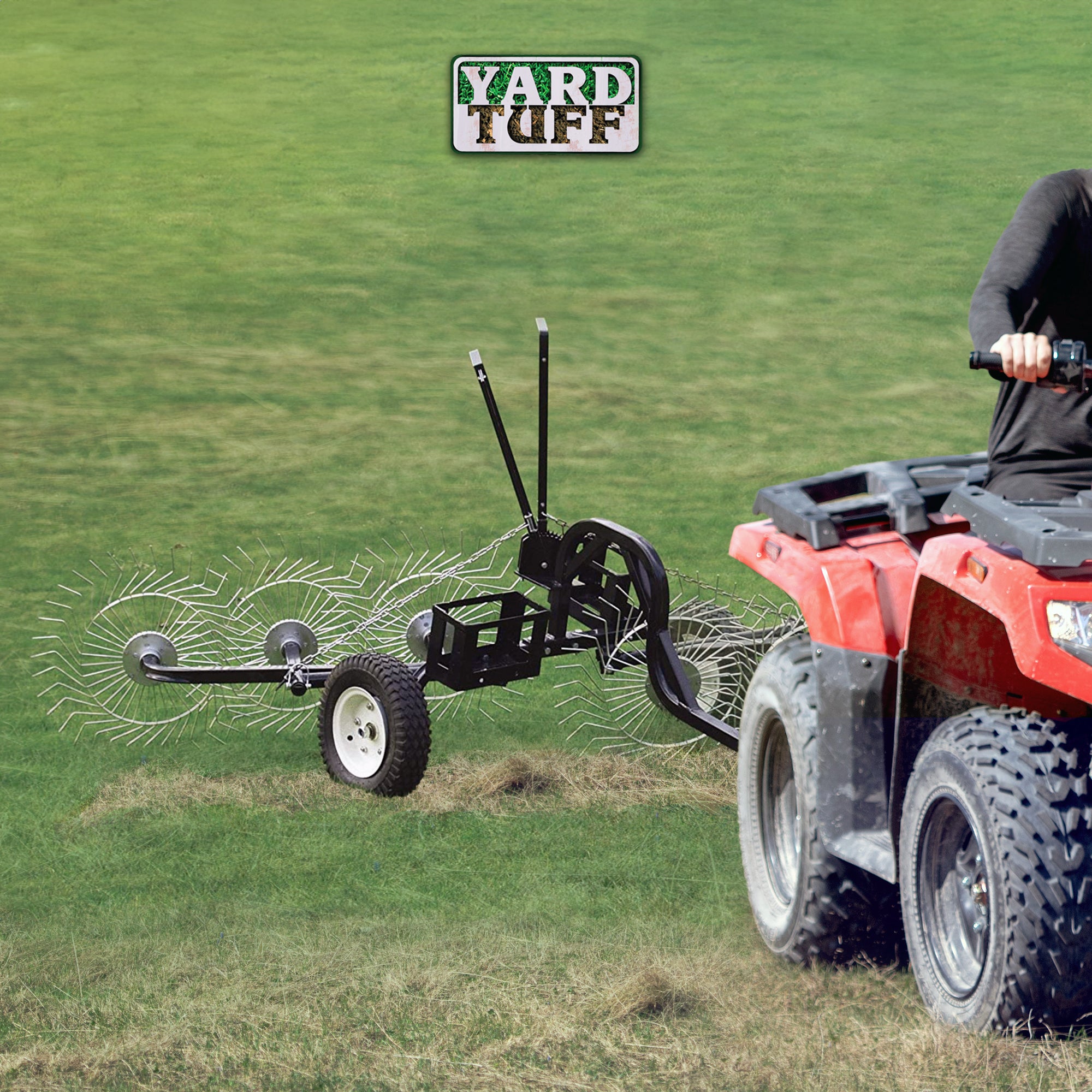 Yard Tuff ACR-600T 55" Steel Tow Behind Acreage Rake w/ Pin Hitch (Open Box) - VMInnovations