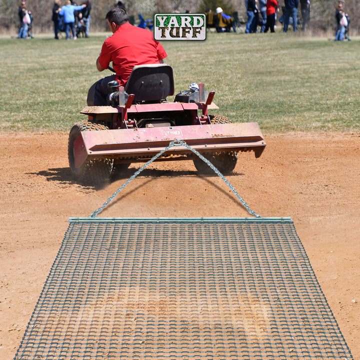 Yard Tuff YTF-68TBDM ATV/UTV 6' x 8' Zinc Plated Field Surface Leveling Drag Mat