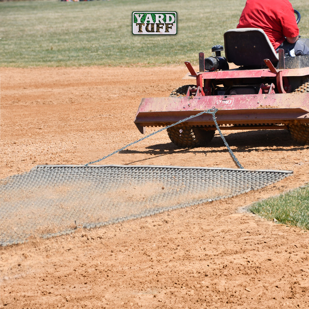 Yard Tuff YTF-68TBDM ATV/UTV 6' x 8' Zinc Plated Field Surface Leveling Drag Mat