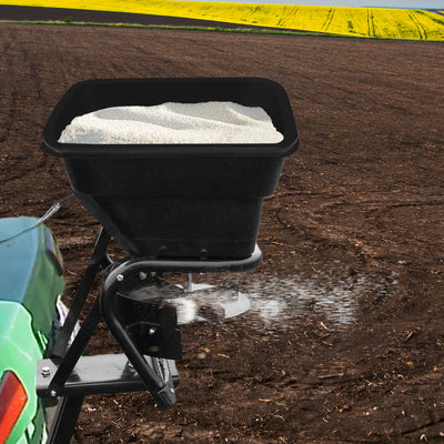 Field Tuff 12V Lawn Tractor 80lb Capacity Seed & Fertilizer Spreader (Open Box) - VMInnovations