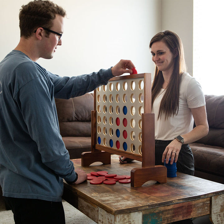YardGames 1.8 x 2 Ft Large 4 Connect In a Row Lawn Multi Player Game (For Parts) - VMInnovations