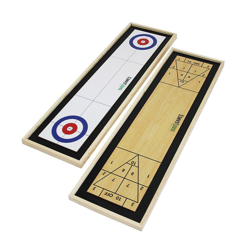 YardGames Curling and Shuffleboard Tabletop Game Set with 8 Discs (Open Box)