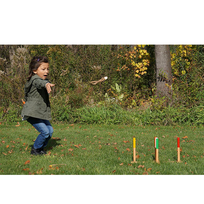 YardGames Portable Outdoor Playground Wooden Ring Toss Game with Carrying Case - VMInnovations
