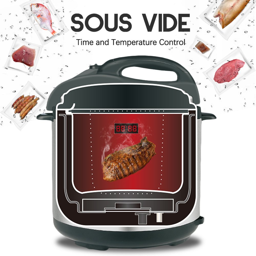 Geek Chef Multi Function 6 Quart Electric Slow and Pressure Cooker (Open Box)