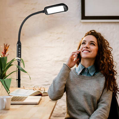 Brightech Litespan 2 in 1 LED Floor and Desk Lamp with Reading Light (Open Box) - VMInnovations