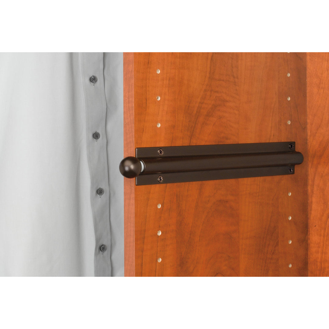 Rev-A-Shelf 12" Extendable Metal Closet Valet Clothes Rod, Bronze, CVL-12-ORB