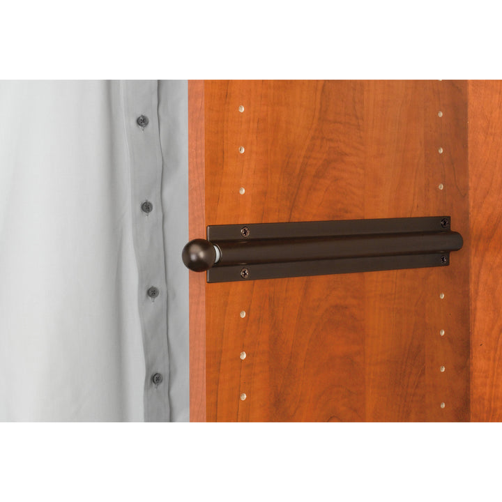 Rev-A-Shelf 12" Extendable Metal Closet Valet Clothes Rod, Bronze, CVL-12-ORB