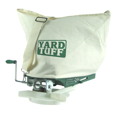 Yard Tuff 25 Pound Shoulder Spreader with Canvas Bag and Shoulder Strap (Used)