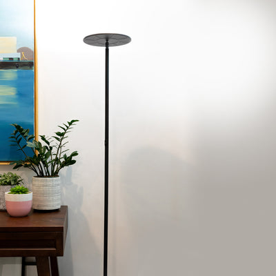 Brightech Sky Flux LED Torchiere Bright Touch Sensor Floor Lamp, Black(Open Box)