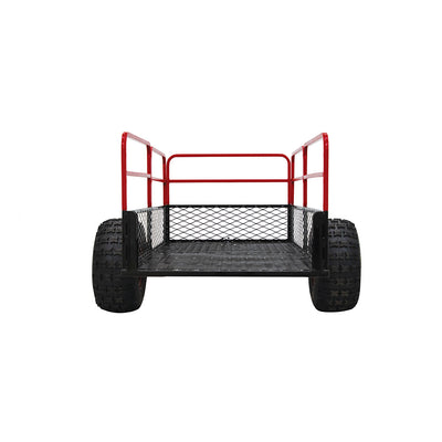 Yutrax TX162 1500 Pound Capacity Off Road Utility ATV Trailer, Black (For Parts)