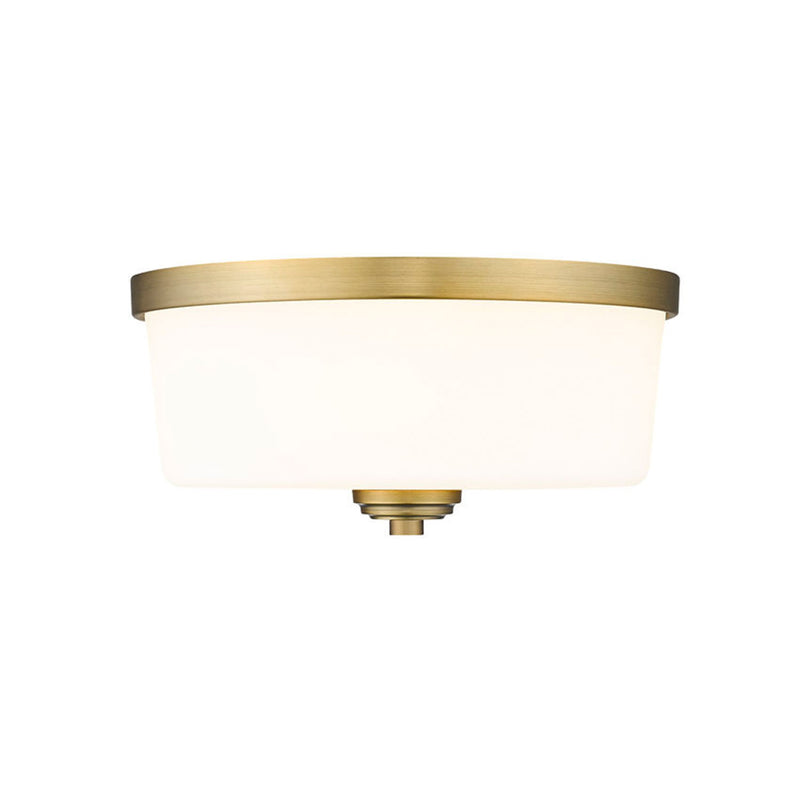 Z-Lite 220F3-HBR Arlington 14-Inch 3 Light Mount Ceiling Light, Heritage Brass