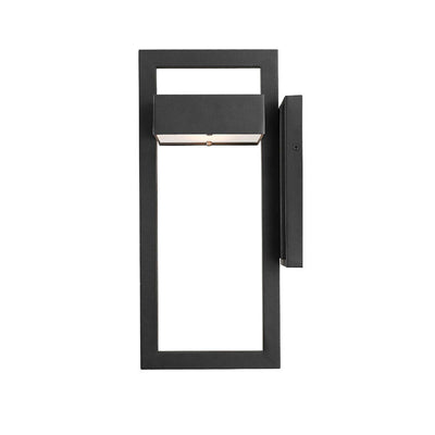 Z-Lite Luttrel 15-Inch Modern Outdoor Metal Sconce Wall Light, Black (Open Box)