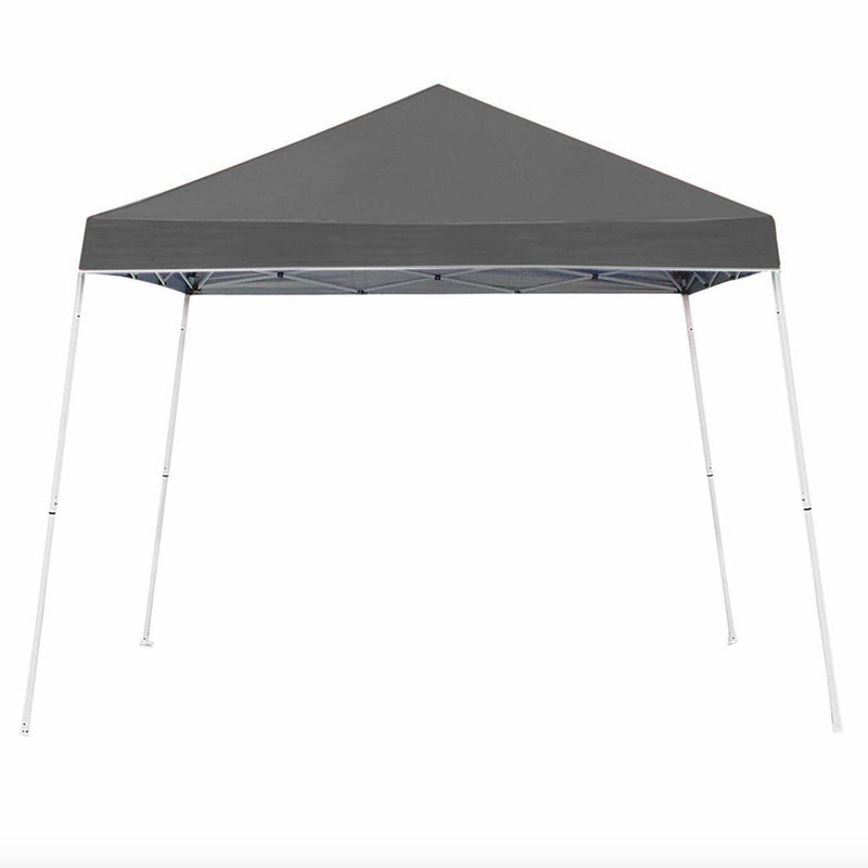 Z-Shade 10 x 10 Foot Angled Leg Instant Shade Canopy Tent Portable Shelter, Grey