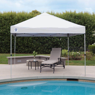 Z-Shade 10 by 10 Ft Straight Leg Canopy Tent Emergency Shelter, White (Open Box)