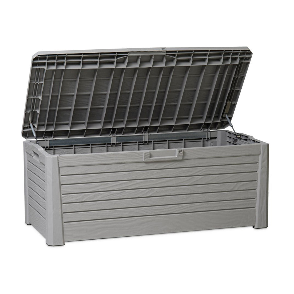 Toomax Florida Deck Bin Storage Box Bench Waterproof 145 Gallon (Grey) (Used) - VMInnovations