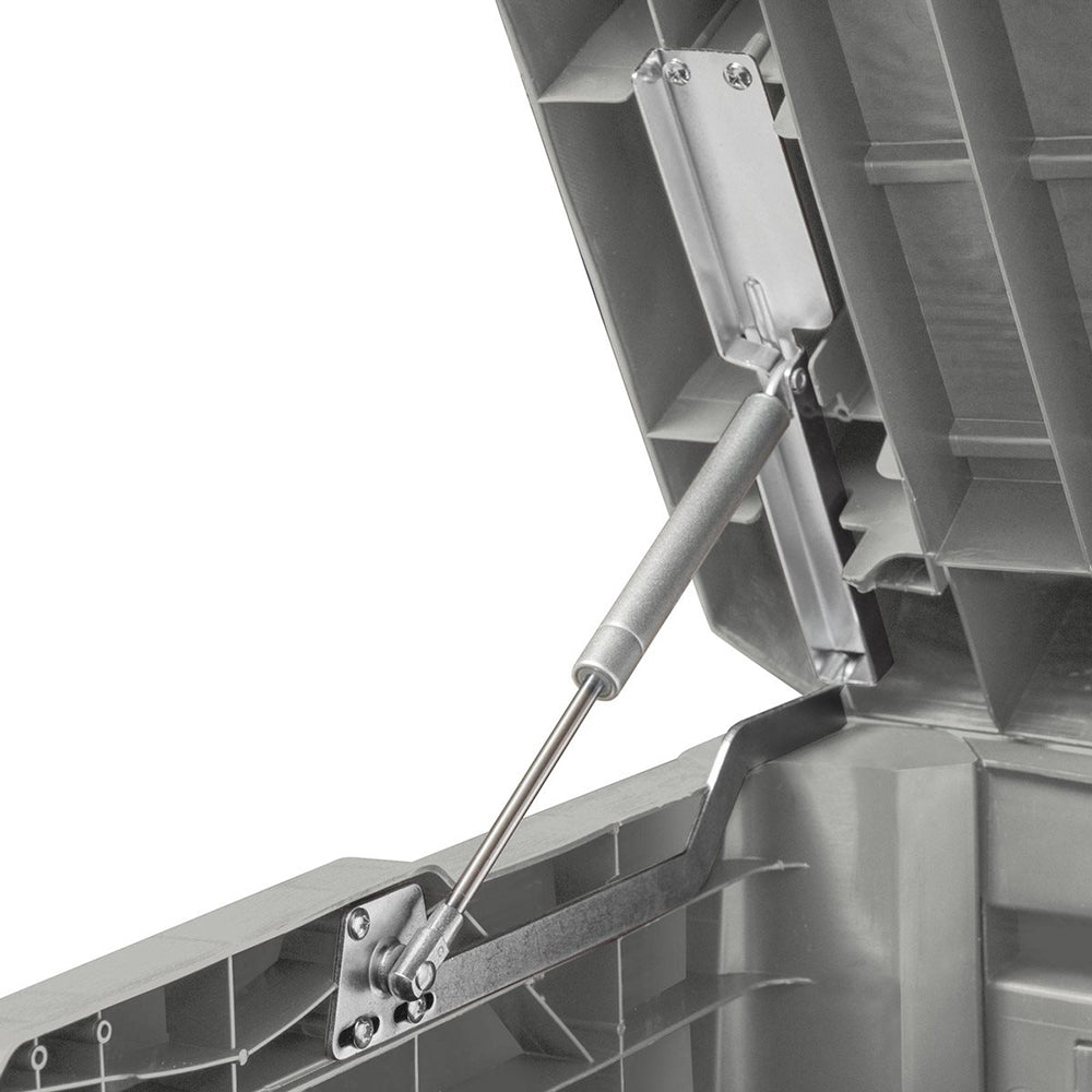 Toomax Florida Deck Storage Box Bench for Furniture, 145 Gallon (Grey)(Open Box)