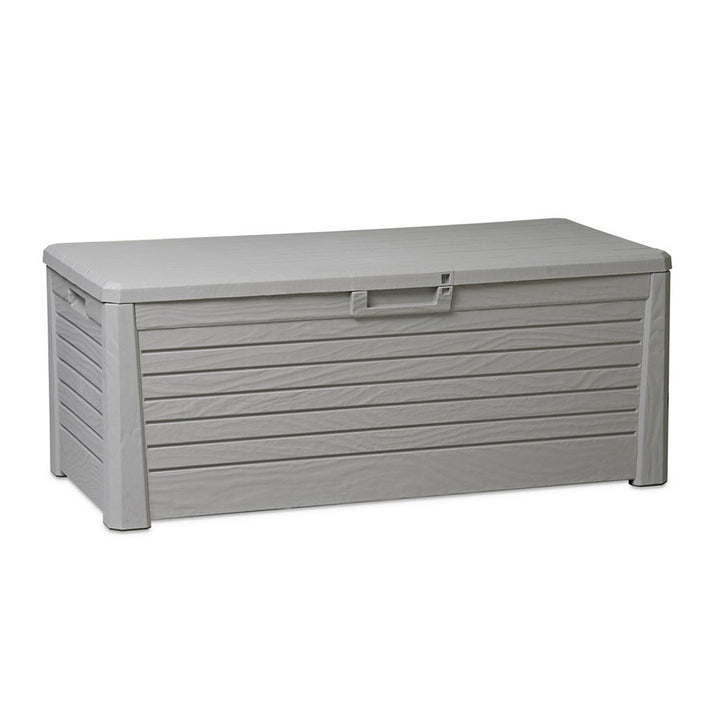 Toomax Florida Deck Storage Box Bench Furniture, 145 Gallon (Grey) (For Parts)