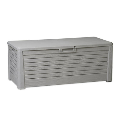 Toomax Florida Deck Storage Box Bench for Furniture, 145 Gallon (Grey)(Open Box)