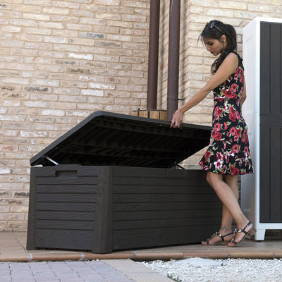 Toomax Florida Deck Storage Chest Box Furniture, 145 Gallon (Brown) (Used)