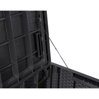 Toomax Z175E097 Portofino Durable 90 Gal Novel Resin Outdoor Deck Box, (2 Pack) - VMInnovations