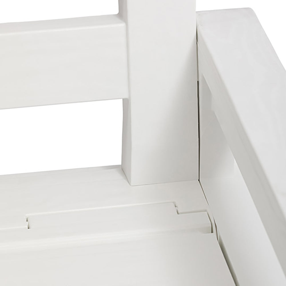 Toomax Deck Storage Box Chest Bench for Outdoor Furniture, White (Open Box)