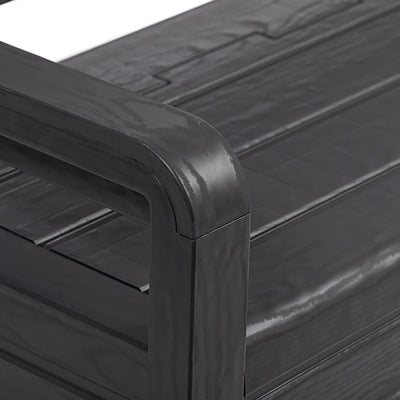 Toomax Foreverspring 70 Gallon Deck Storage Box Chest Bench, Dark Gray (Used) - VMInnovations