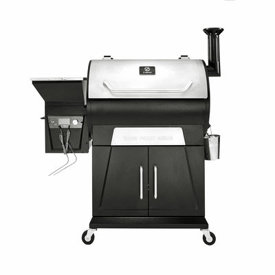 Z GRILLS ZPG-700D3 8 in 1 Wood Pellet Barbecue Grill Smoker with Weather Cover