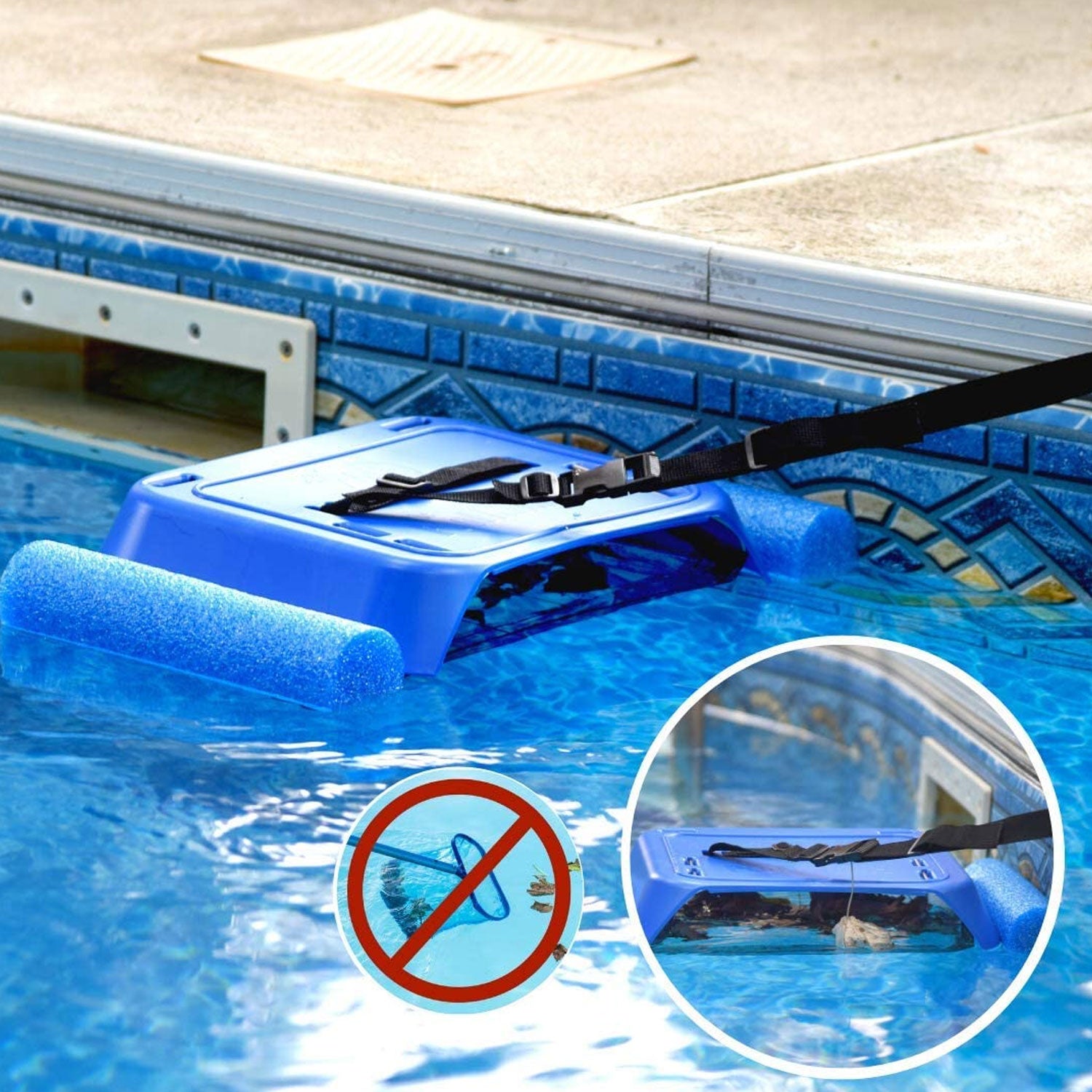 Pool Minder Inc Zak the Pool Minder Skimmer, 2 Pack & Magic Pool Water Fountain - VMInnovations