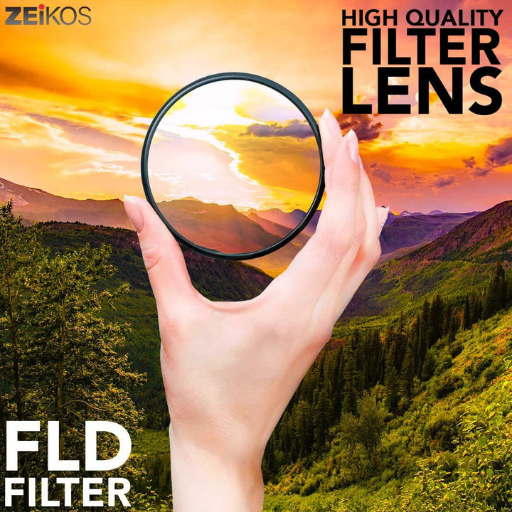 Zeikos Professional 72 Millimeter Multi Coated Glass 3 Piece Camera Filter Kit