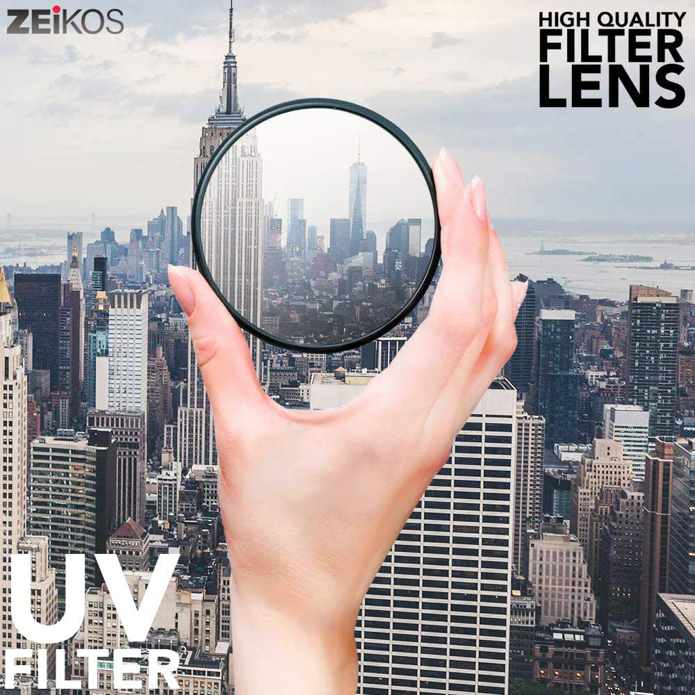 Zeikos Professional 72mm Multi Coated Glass 3 Piece Camera Filter Kit (Open Box)