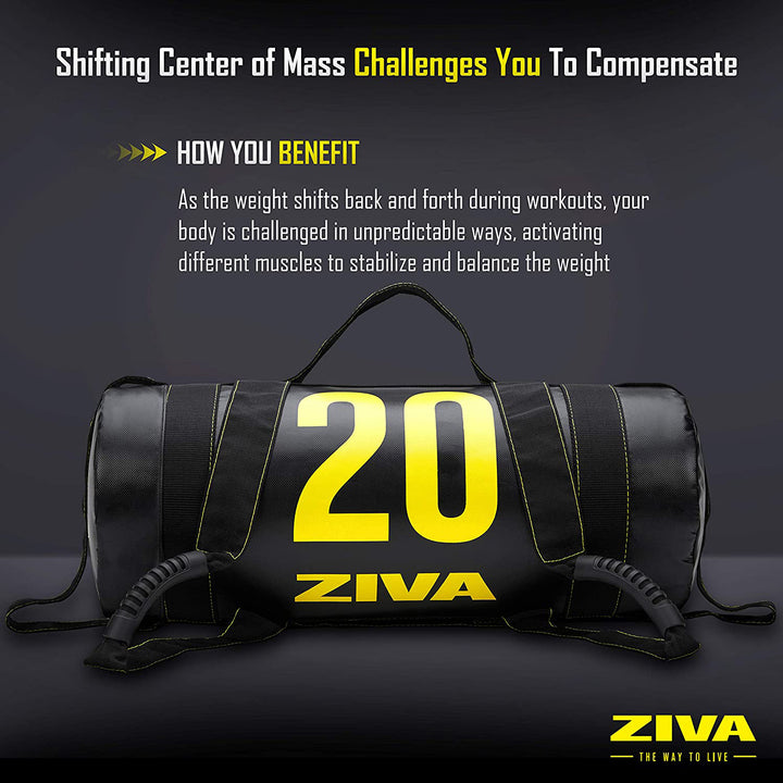 ZIVA 25 Pounds Commercial Grade High Performance Training Power Core Sandbag - VMInnovations