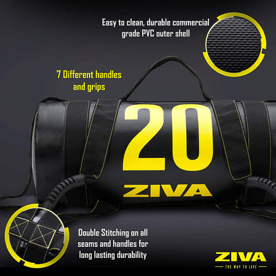 ZIVA 40 Pound Commercial Grade High Performance Training Power Core Sandbag